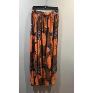 Womens Unbranded 2 Pcs Swimwear Set Size 0XL Leaves Print